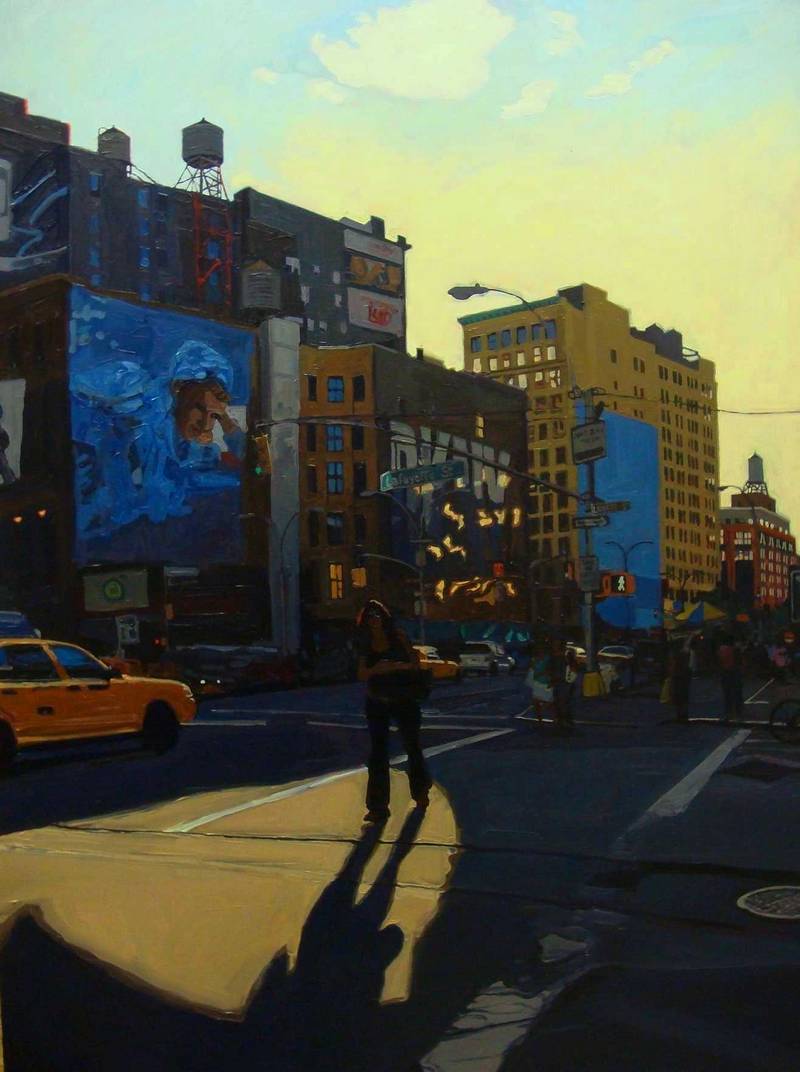 SONYA SKLAROFF - Shadow on Lafayette Street - 121 x 91 cm